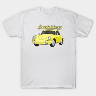 356 B Super 90 gt coupe Car classic vintage retro yellow T-Shirt